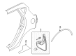 Ford Fiesta Mud Flaps Diagram - 8A6Z-16A550-A