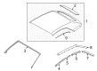 2022 Ford Mustang Weather Strip Diagram - FR3Z-7603110-C