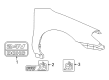 Ford Taurus Emblem Diagram - F6RZ-16098-KA