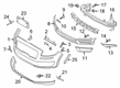 2019 Lincoln Nautilus License Plate Diagram - KA1Z-17A385-AA