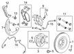 2012 Lincoln MKT Brake Bleeder Screw Diagram - 6L2Z-2208-A