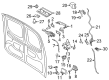 2014 Ford Transit Connect Door Latch Assembly Diagram - DT1Z-16758-E