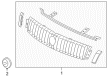 2006 Mercury Montego Grille Diagram - 5T5Z-8200-AAA