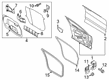 Ford Police Responder Hybrid Door Seal Diagram - DS7Z-5420708-B