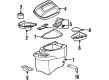 2001 Lincoln Navigator Center Console Base Diagram - 1L7Z78045A36AAA