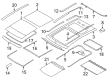 2014 Lincoln MKX Weather Strip Diagram - 7T4Z-78503A23-A