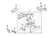 2004 Ford Escape Center Console Base Diagram - 3L8Z-78045A36-CAA