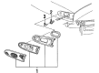 1997 Mercury Sable Bumper Reflector Diagram - F7DZ13A565AA