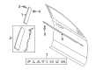 2024 Ford Expedition Door Moldings Diagram - JL1Z-7820555-B