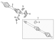 2016 Ford Focus Axle Shaft Diagram - FV6Z-3B437-G