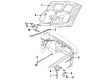 Ford Mustang Hood Latch Diagram - F6ZZ-16700-AA