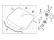 2018 Ford C-Max Windshield Diagram - GM5Z-5803100-A