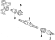 1984 Mercury Topaz CV Boot Diagram - E43Z3A331D