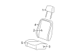 2005 Mercury Mountaineer Seat Cover Diagram - 4L9Z-7863804-AAA