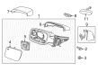 2019 Ford Explorer Car Mirror Diagram - BB5Z-17K707-U