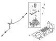 Lincoln Shift Linkage Boot Diagram - 9H6Z-7277-AA