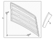 Ford F-150 Grille Diagram - HL3Z-16A624-AA