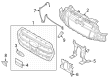 Ford E-Transit Grille Diagram - NK4Z-17B968-AD