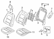 2021 Ford Escape Seat Cover Diagram - LJ6Z-7862901-AB