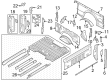 Ford F-250 Super Duty Rear Crossmember Diagram - PC3Z-99108A08-A