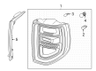 2022 Ford Bronco Sport Back Up Light Diagram - M1PZ-13404-A