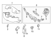 Ford Explorer Steering Column Cover Diagram - DB5Z-3530-CA