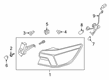 2021 Ford Escape Back Up Light Diagram - LJ6Z-13404-E