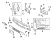 2017 Ford F-150 License Plate Diagram - HL3Z-17A385-AB