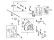 2014 Ford F-350 Super Duty Wheel Stud Diagram - 2C2Z-1107-AA