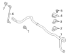 2020 Ford EcoSport Sway Bar Bracket Diagram - GN1Z-5486-A