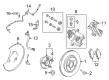 2012 Lincoln MKS Brake Backing Plate Diagram - CB5Z-2C028-A