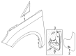 Ford C-Max Mud Flaps Diagram - AM5Z-16A550-A