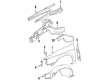 1989 Ford Taurus Wheelhouse Diagram - E8DZ16102B