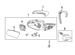 Ford Car Mirror Diagram - DR3Z-17682-DA