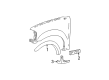 2002 Ford F-150 Mud Flaps Diagram - F65Z-16A550-ED