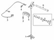 Ford F-350 Super Duty Trunk Lock Cylinder Diagram - FL3Z-1543262-A