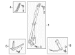 2022 Lincoln Navigator Seat Belt Diagram - JL7Z-78611B09-AU