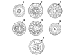 1998 Mercury Sable Spare Wheel Diagram - F6DZ1007B