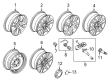 2016 Ford F-150 Spare Wheel Diagram - FL3Z-1007-B