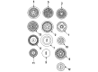 1997 Lincoln Continental Wheel Cover Diagram - F5OY-1130-A