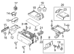 2014 Ford F-150 Cup Holder Diagram - 4L3Z-1513562-AAA