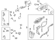 Ford Bronco Door Lock Cylinder Diagram - M2DZ-18168-A