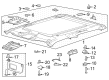 2024 Ford F-250 Super Duty Sun Visor Diagram - PC3Z-6004104-AA