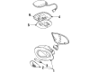 Ford Excursion Dome Light Diagram - F78Z-13B727-AA