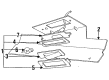 Ford F-350 Instrument Panel Light Bulb Diagram - C3AZ-13466-G