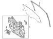 2023 Ford Maverick Window Run Diagram - NZ6Z-6021597-A