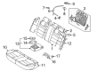 Mercury Milan Seat Cover Diagram - 6N7Z-5463804-BD