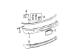 1997 Mercury Mountaineer Bumper Diagram - YL2Z-17757-DAA