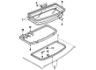 1987 Ford Mustang Weather Strip Diagram - D9ZZ-66502C50-A