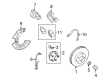 2012 Ford Mustang Brake Dust Shields Diagram - BR3Z-2K004-B